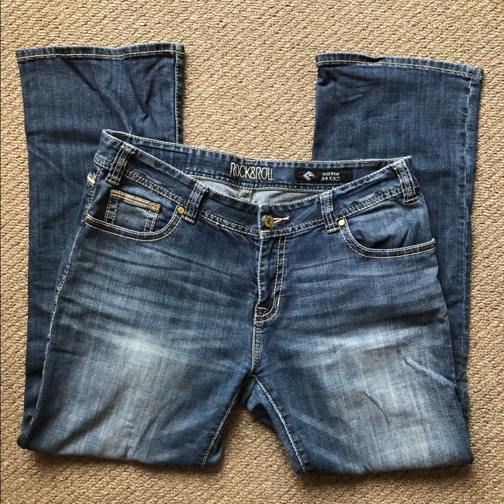 Rock & Roll Women’s Mid Rise Bootcut Jeans